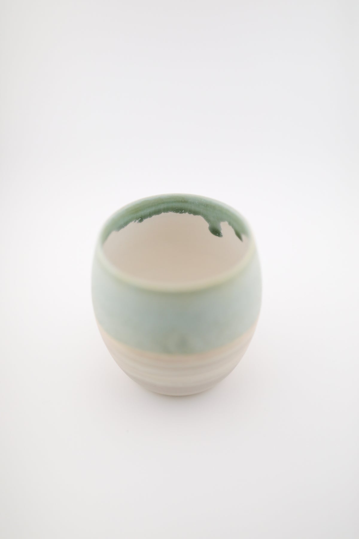 Beach Days Wine Cup — Handmade Stoneware Tumbler